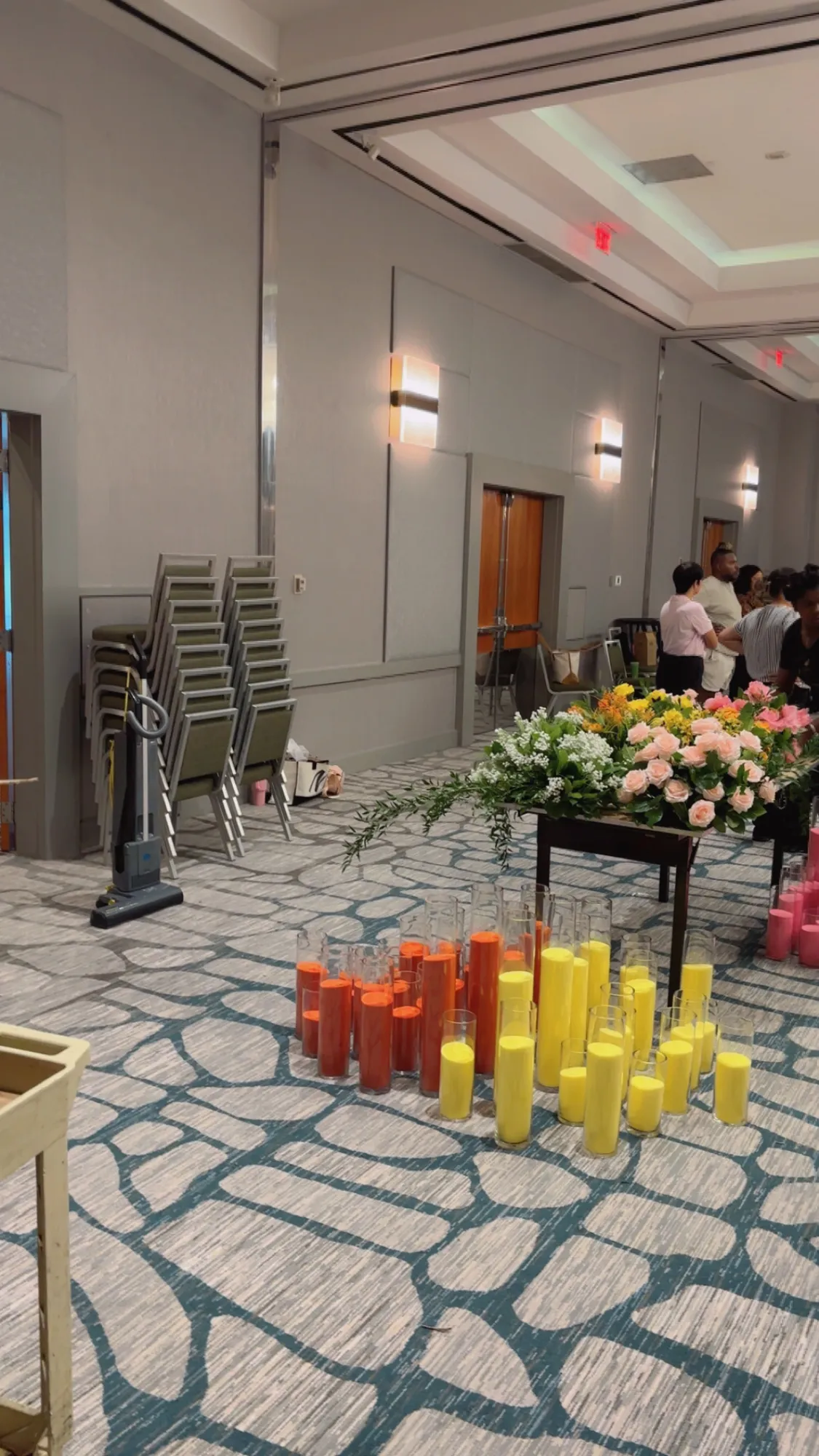 Ballroom floral detail by Greystone Design Co.