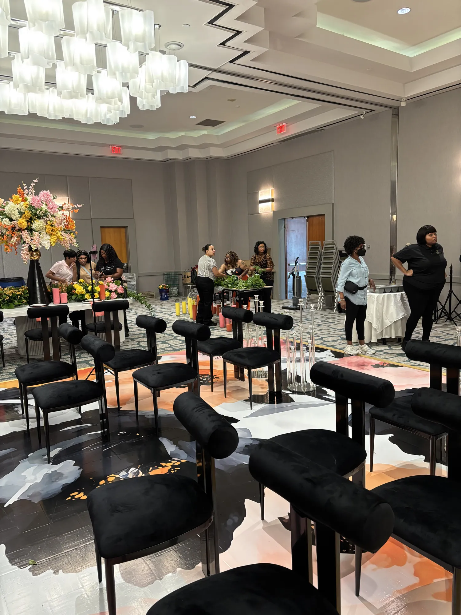 Ballroom staging and setup by the Greystone team